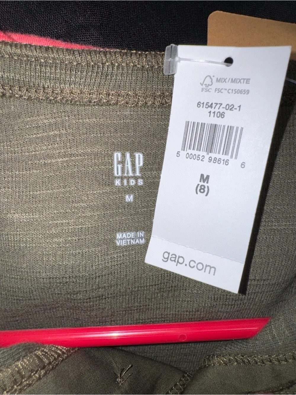 GAP Olive Green Long Sleeve Henley Top